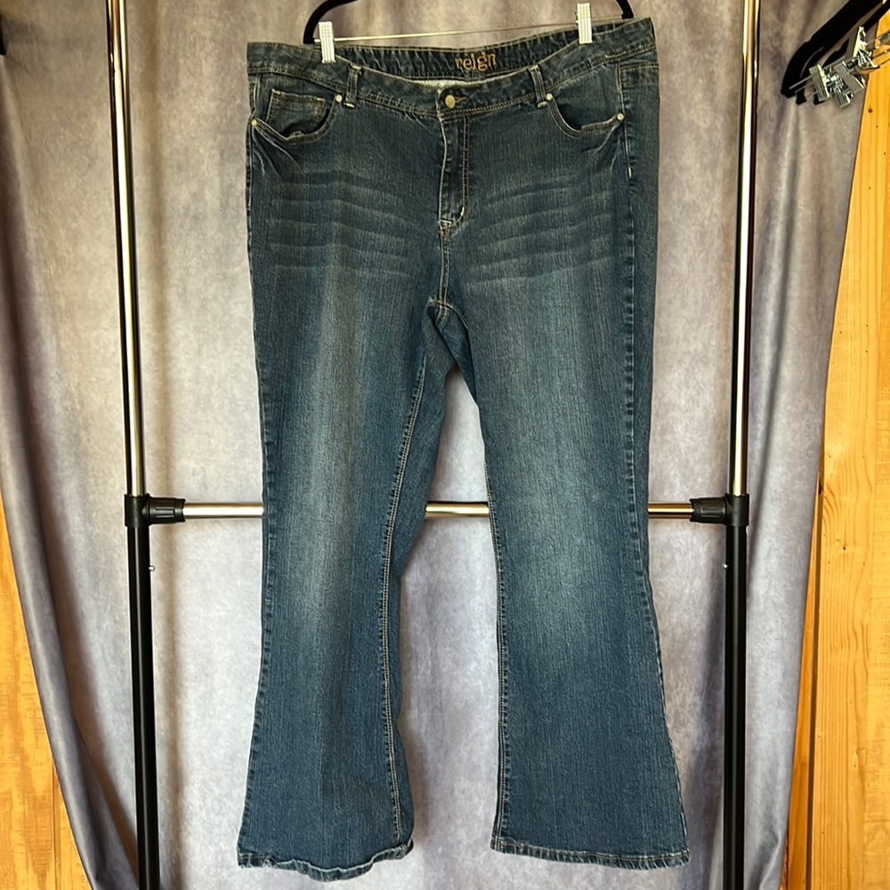 Reign Plus Size Flare Jeans
